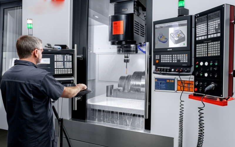 5-axis Arbor CNC mill with high-pressure coolant and automatic tool changer