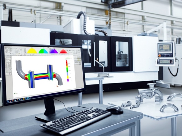 Advanced CNC tube bending system with mandrel technology