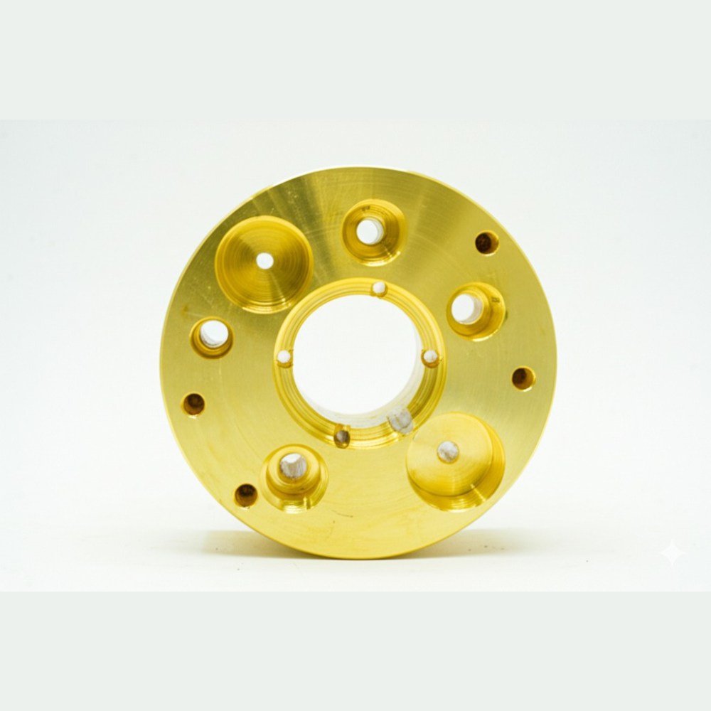 Brass Circular Pocket Milling Part