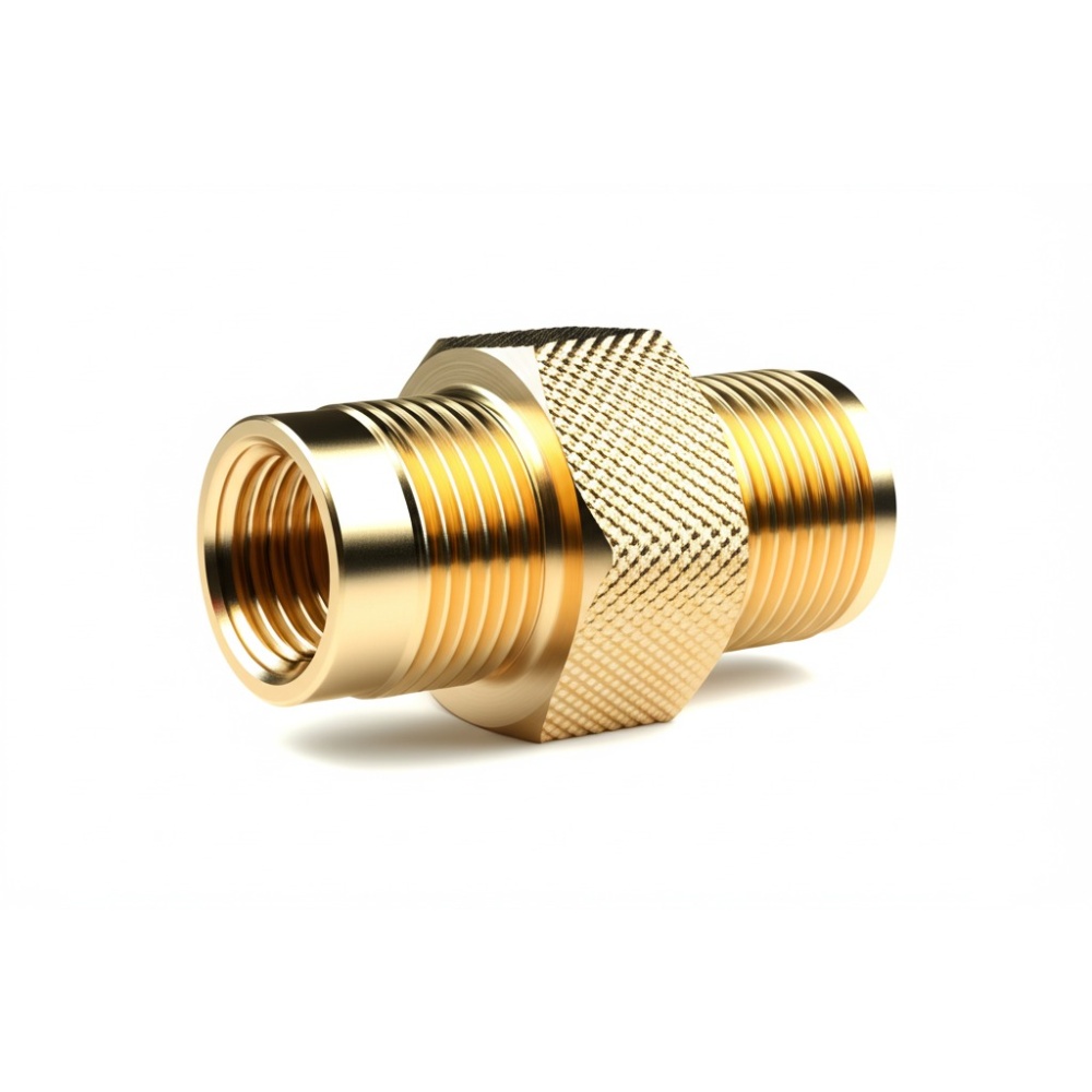 Brass Knurled Connector
