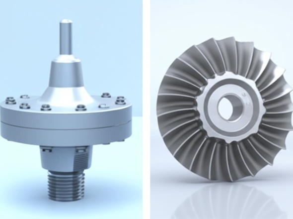 CNC machined titanium components