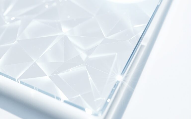 Lámina acrílica transparente con refracción de la luz