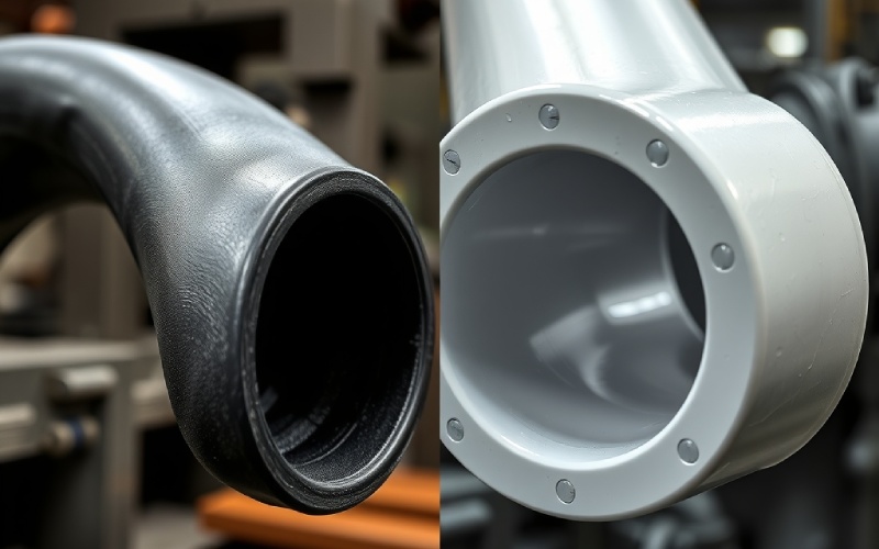 Comparación de la manguera flexible de TPR con la tubería rígida de PVC