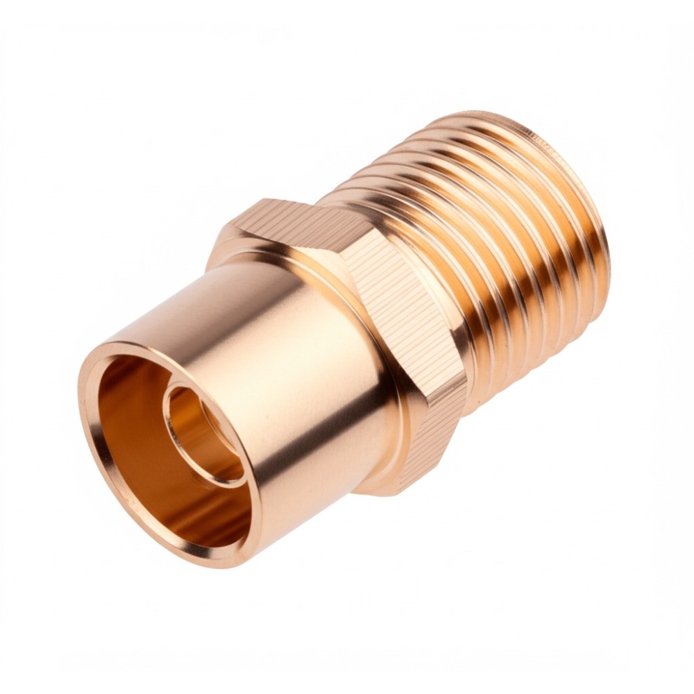 Copper RF Coaxial Connector Body