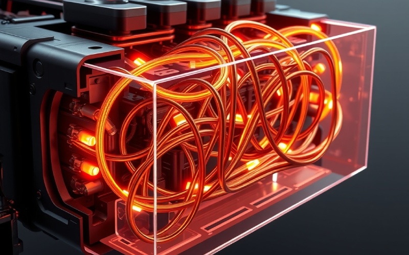 Cablaggio in rame nel sistema di batterie per veicoli elettrici
