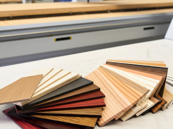 Diverse wood species samples for CNC machining