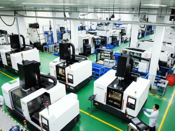 Efficient rubber machining production facility