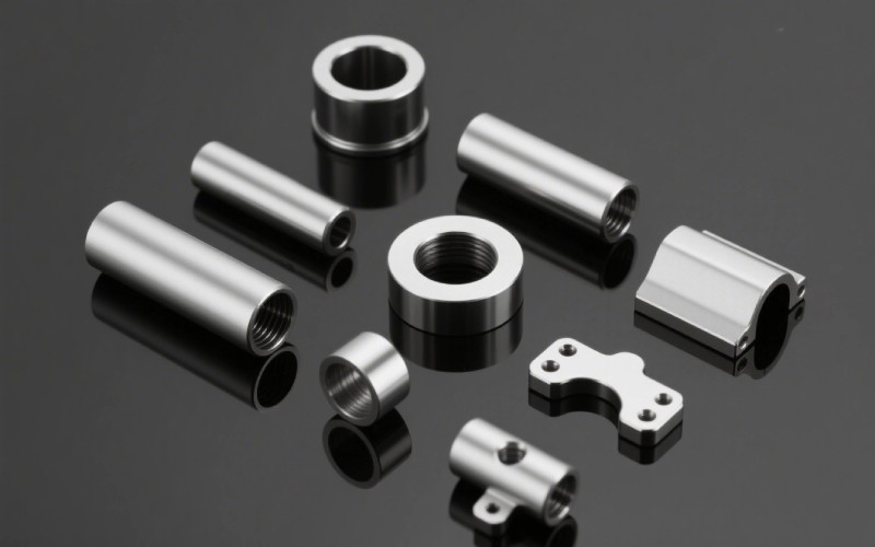 Finished anodized aluminum parts