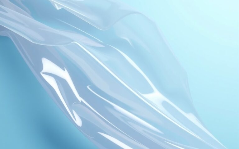 Film plastico flessibile in LDPE che dimostra trasparenza ed elasticità