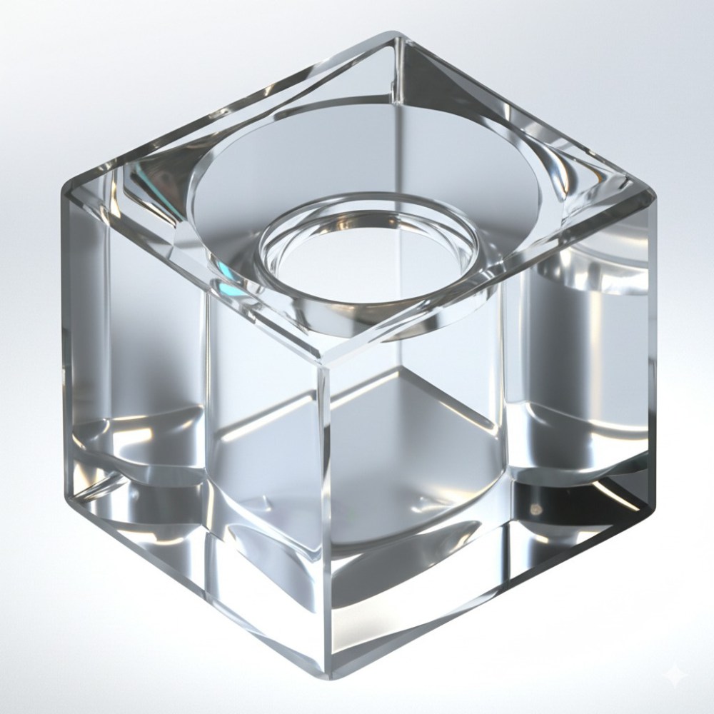 Glass CNC Machining Part