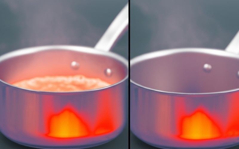 Heat conductivity comparison between aluminum and titanium