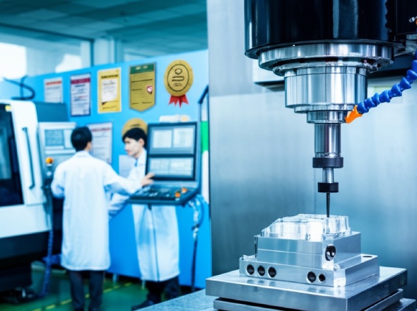 High-precision CNC machining technology with advanced measurement systems and quality control