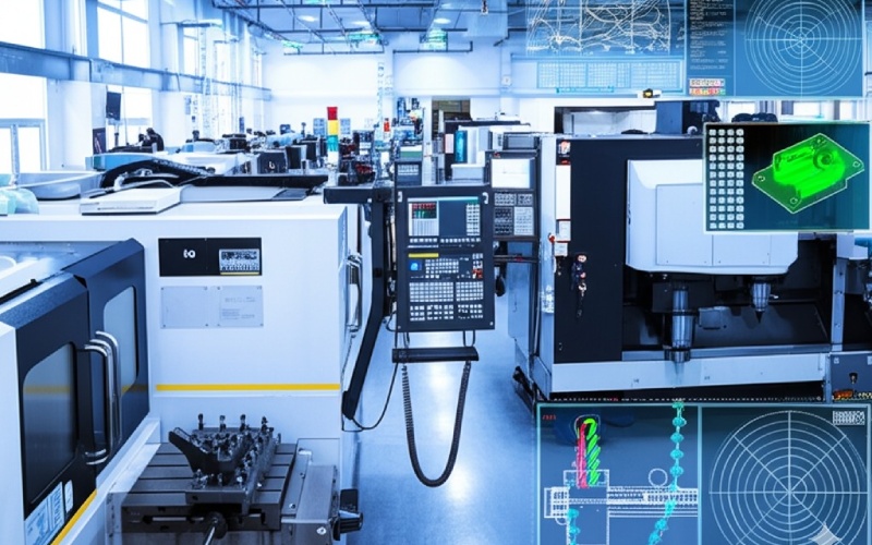 High tech Swiss CNC workshop with laser inspection and collision free machining