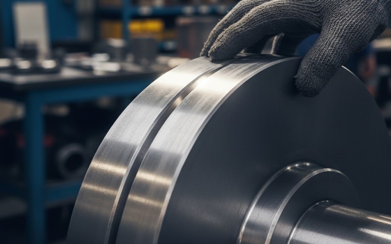 Inspecting a smooth fillet on a metal part