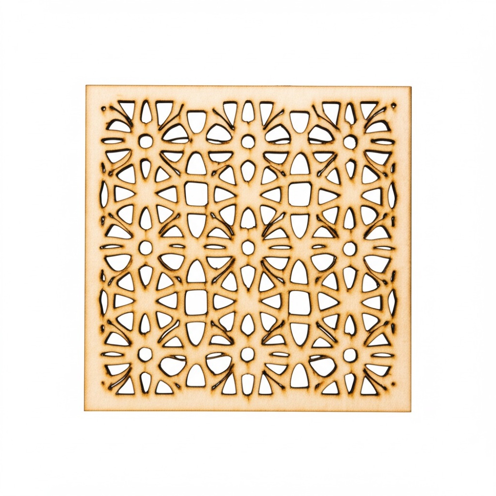Intricate Birch Plywood Panel