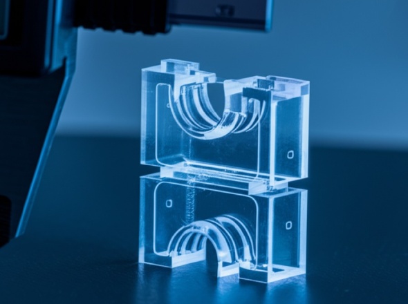 Intricate CNC machined plastic component