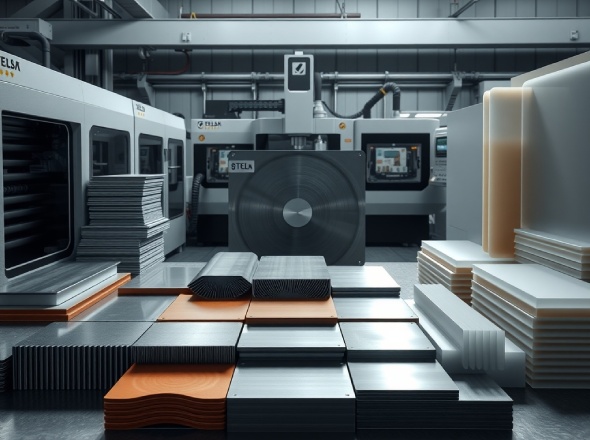 Machining samples showing maximum cutting thickness capabilities