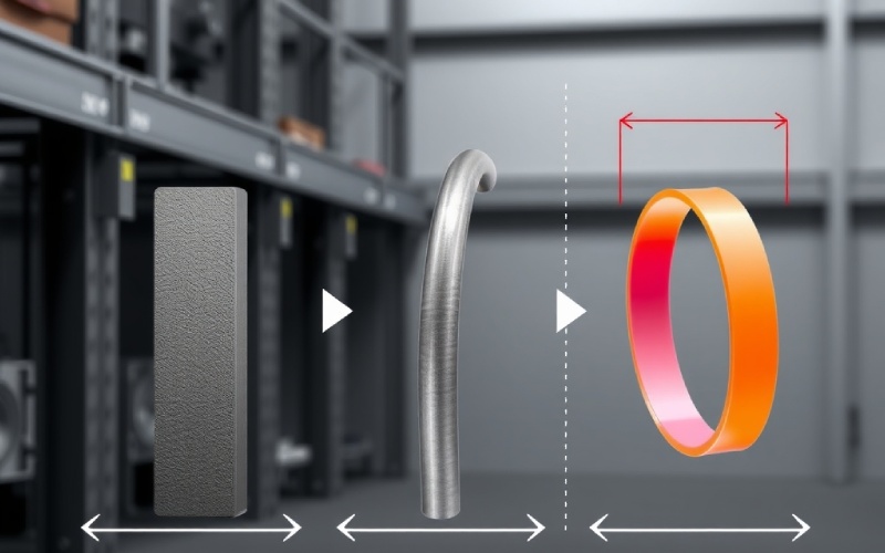 Material elasticity comparison demonstrating different Young's modulus values