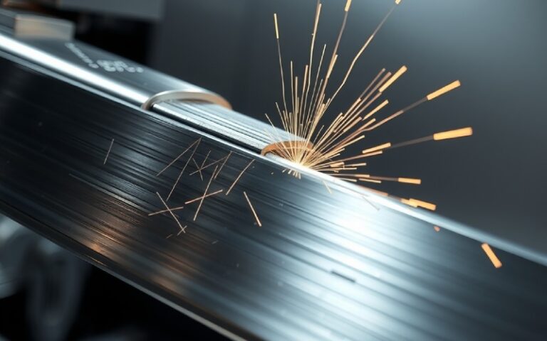 Échantillon de métal soumis à un essai de résistance à la traction