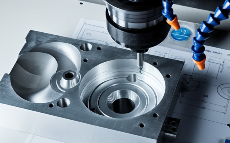 Multi-axis CNC circular pocket milling process