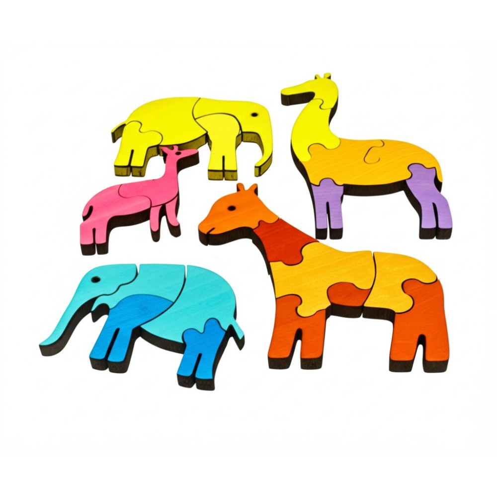 Nested Cut Children's Animal Puzzle