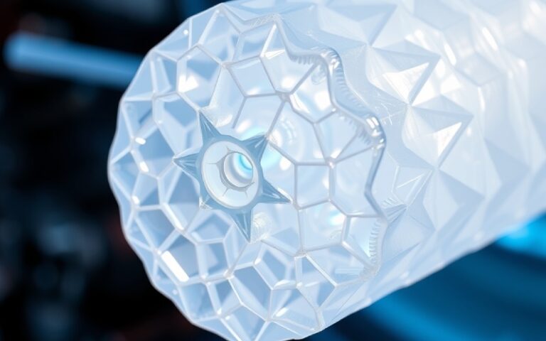 Materiale polimerico ad alte prestazioni PEEK con struttura cristallina