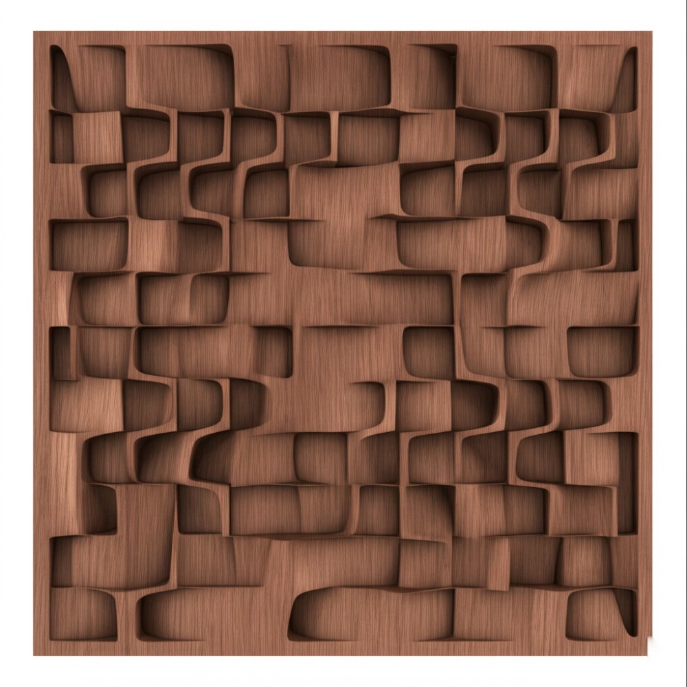 Parametric Walnut Wall Panel