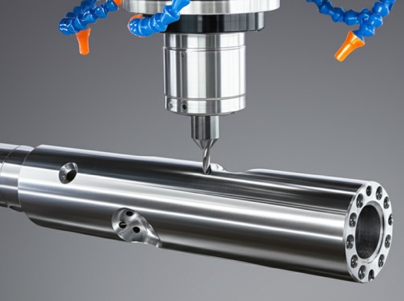 Precision CNC boring process showing various diameter capabilities and exceptional tolerances