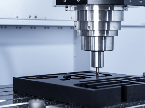 Precision CNC machine cutting complex rubber component