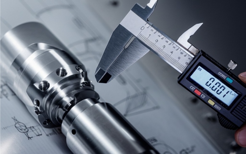 Precision CNC machined components with tight tolerances fitting perfectly together