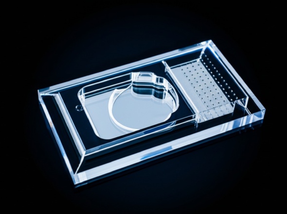 Precision CNC-machined glass with micro-holes, channels, steps, and textured surfaces