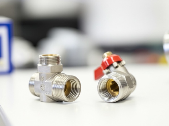 Precision machined plumbing fittings with threaded connections