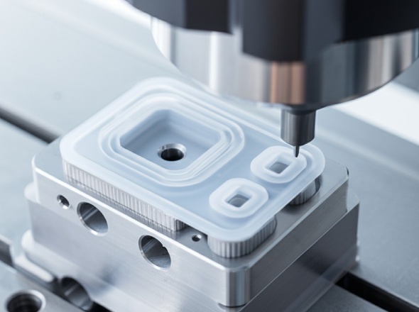 Precision-machined silicone seals for medical devices