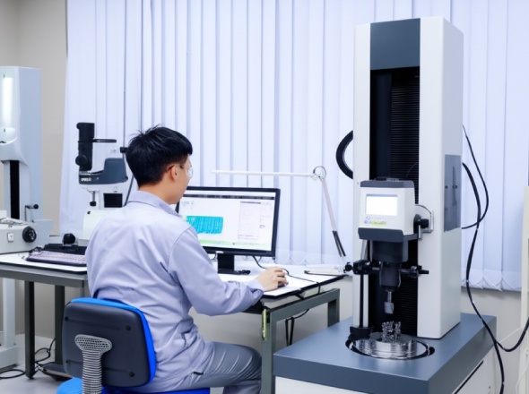 Precision quality control inspection of CNC machined glass components