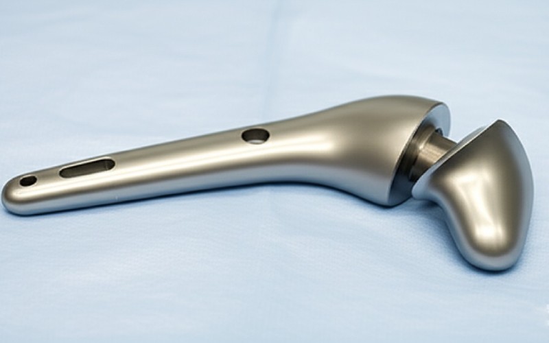 Precision titanium medical hip implant