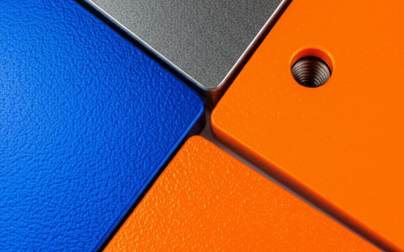 Prototype showcasing four surface treatments