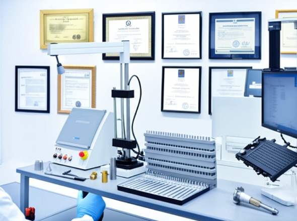 Quality control laboratory with CMM machine