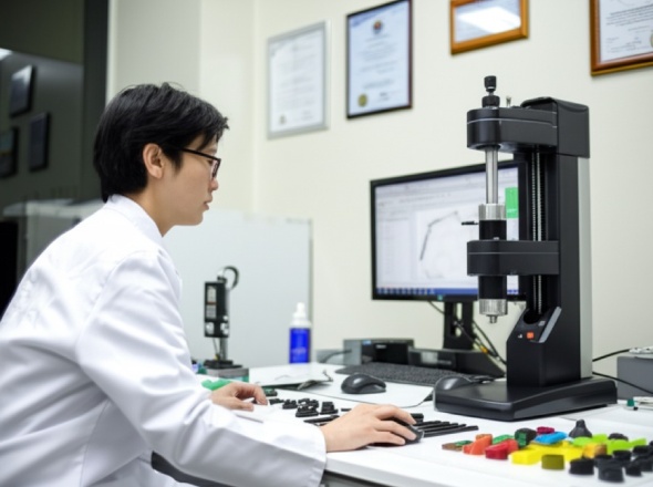 Quality inspection of precision-machined rubber parts