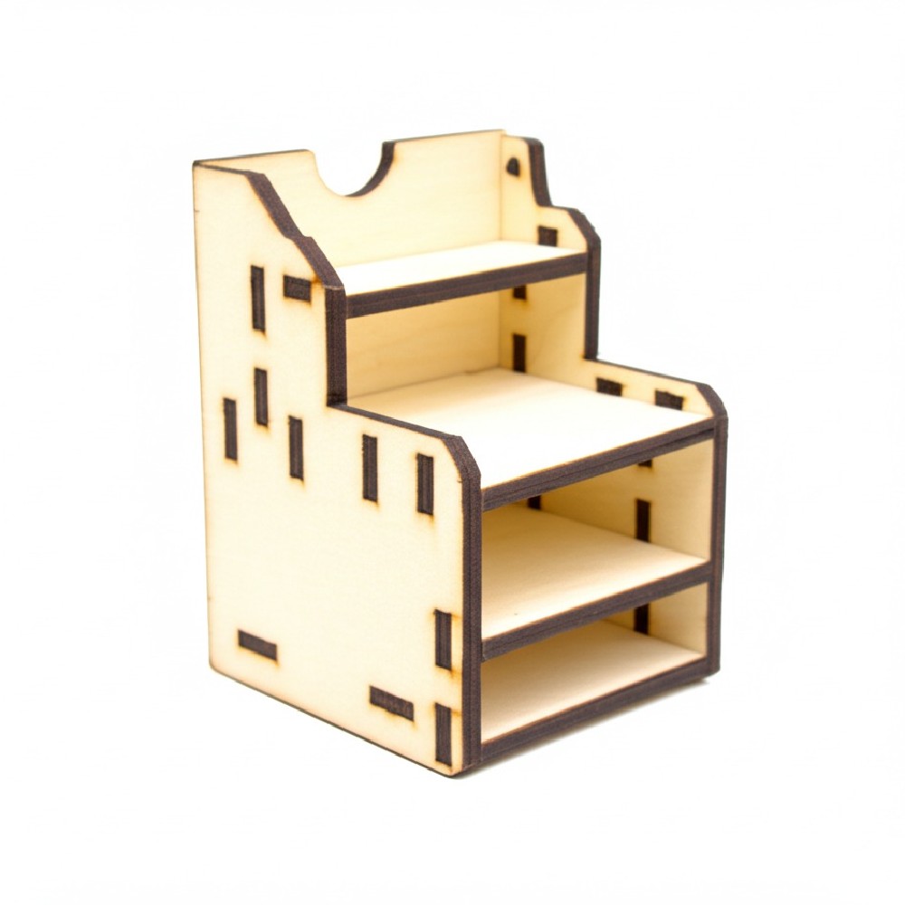 Tiered Birch Plywood Product Display