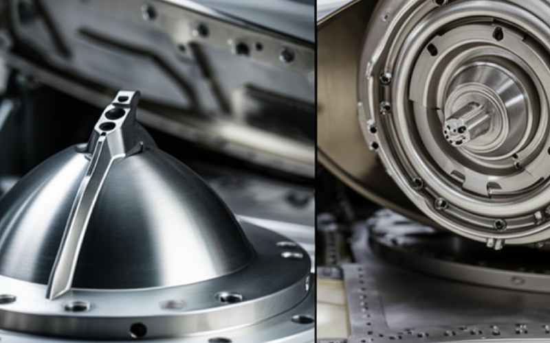 Titanium and aluminum aerospace components
