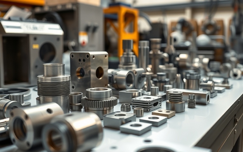 finished precision steel parts made by CNC machining