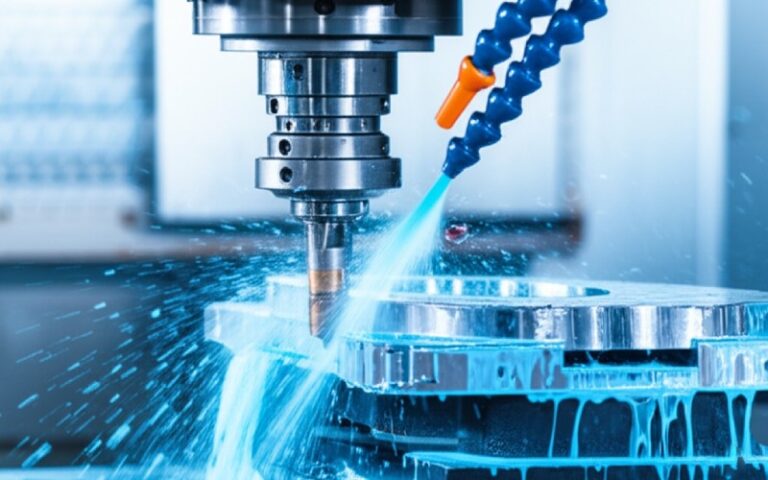 Máquina CNC para fresar componentes de alumínio com percurso de precisão