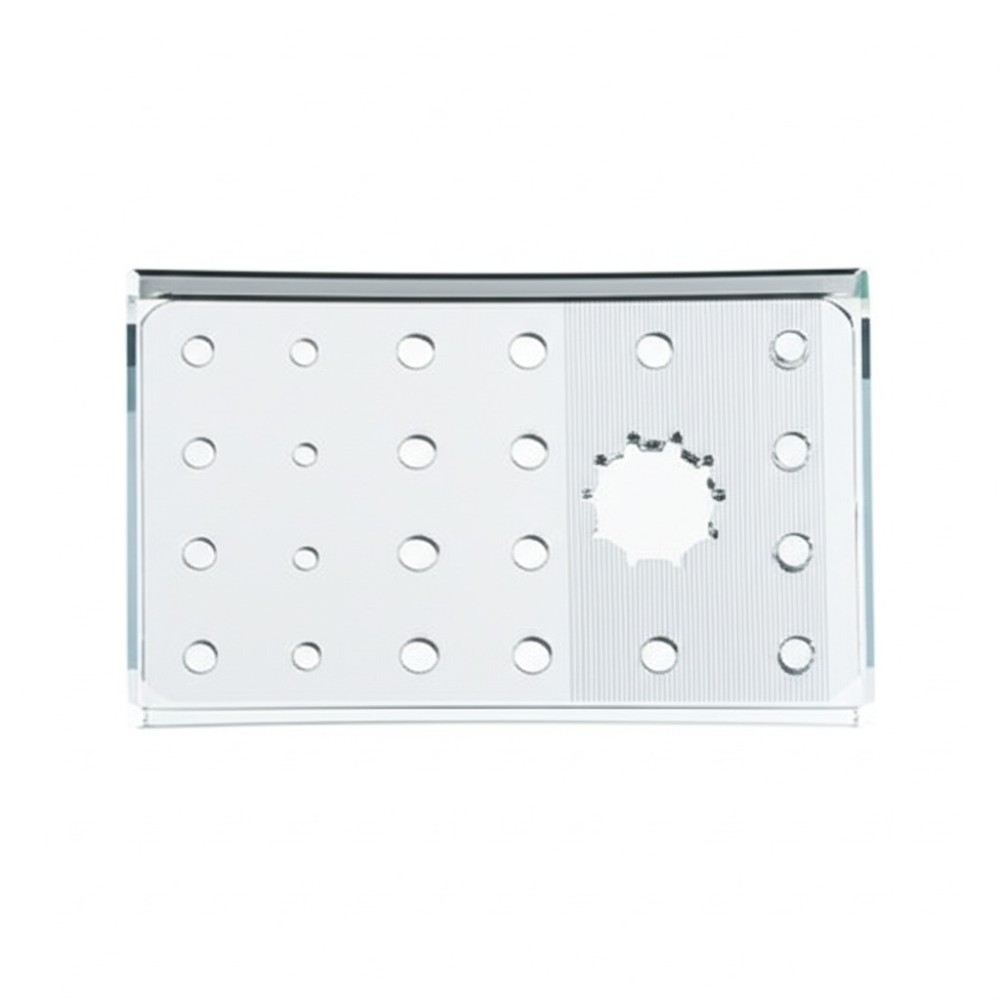 Glass CNC Machining Demo Plate