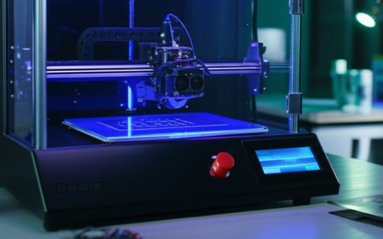 Sıvı reçineden nesne oluşturan SLA 3D yazıcı