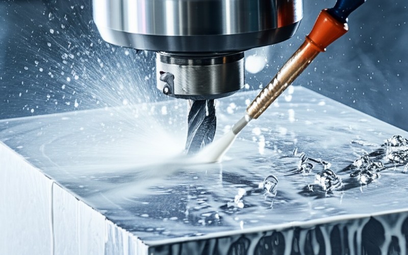 CNC tool cutting metal