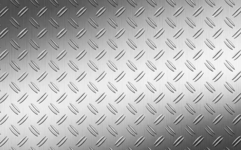 Detalhe da superfície metálica serrilhada