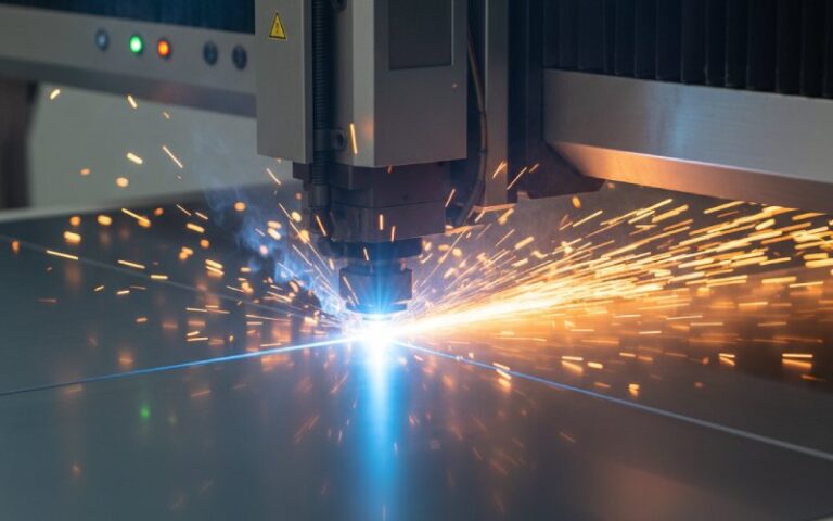 Fiberlaserskæring af metalplader