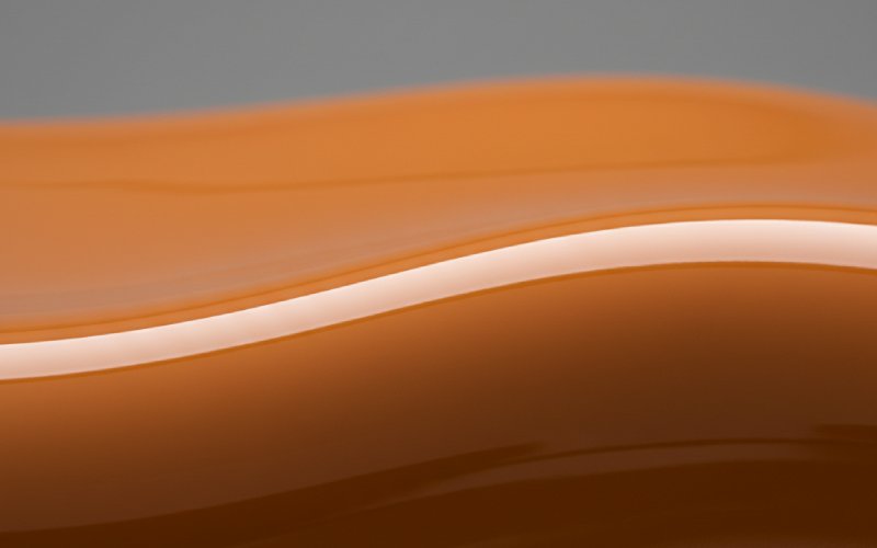 Fejlfri blank pulverlakoverflade