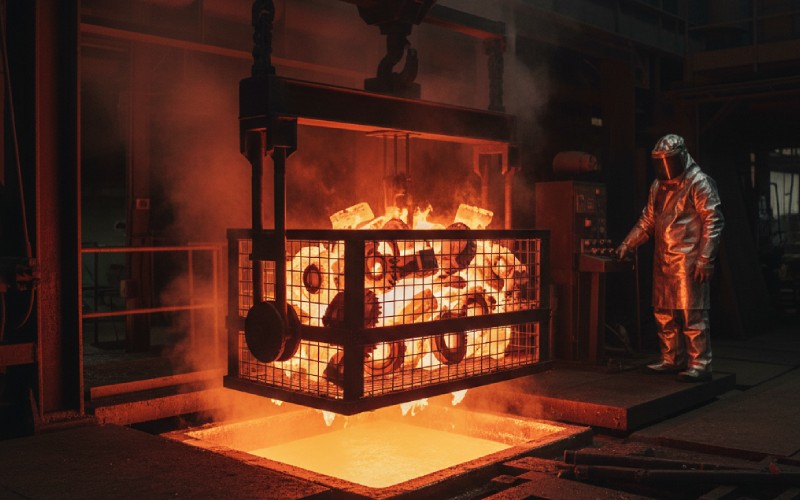 Salt bath QPQ process scene