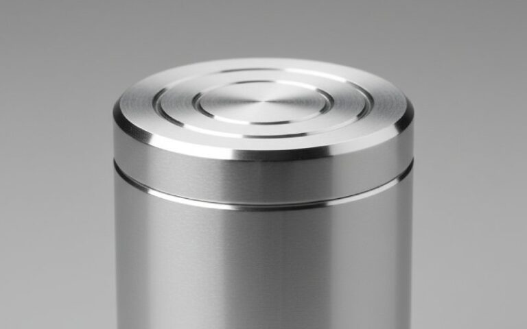 Aluminum surface texture under soft light